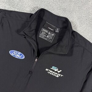 Truewerk B2 Quarter Zip Pullover Mens XL Black Ford Stewart-Haas Racing Workwear